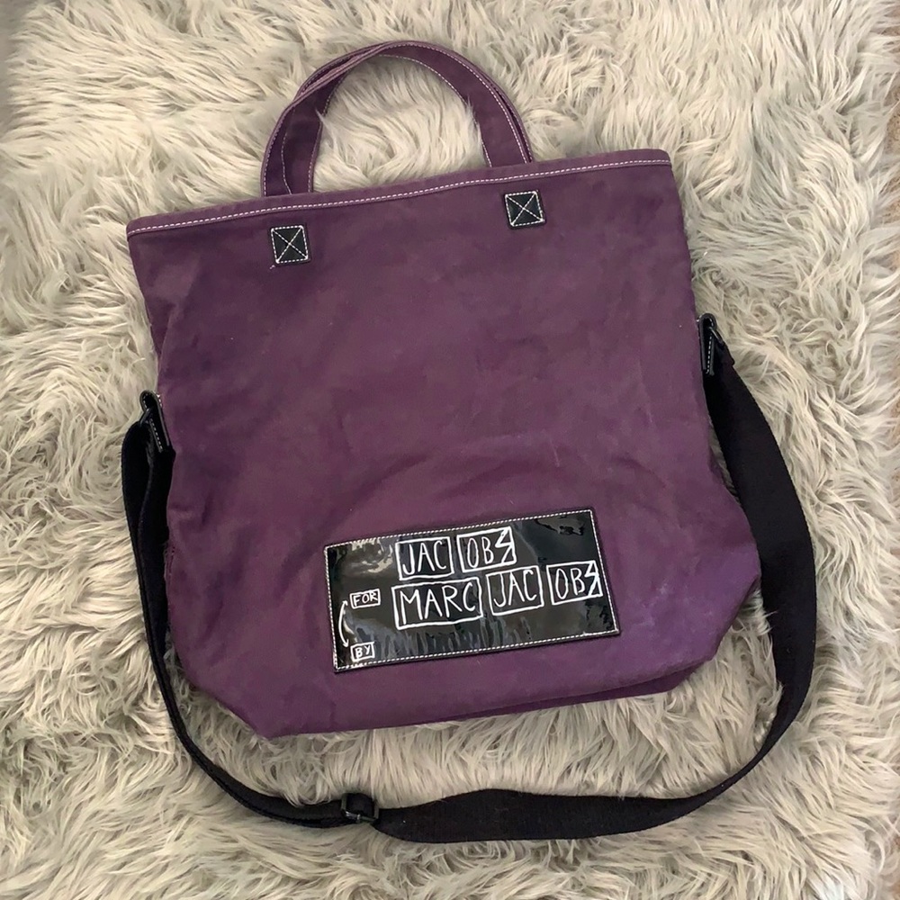 Marc Jacobs Purple Canvas Bag